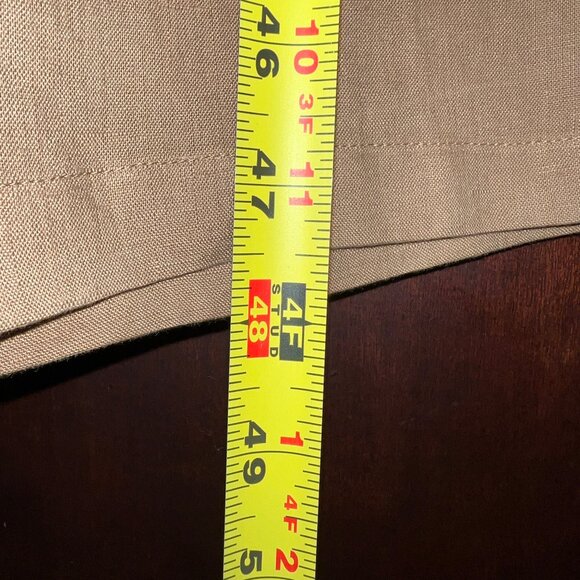 ANTHROPOLOGIE x RUMER LINEN PALAZZO PANTS WARM CAMEL SIZE L* ( MUST READ ) - Picture 10 of 13